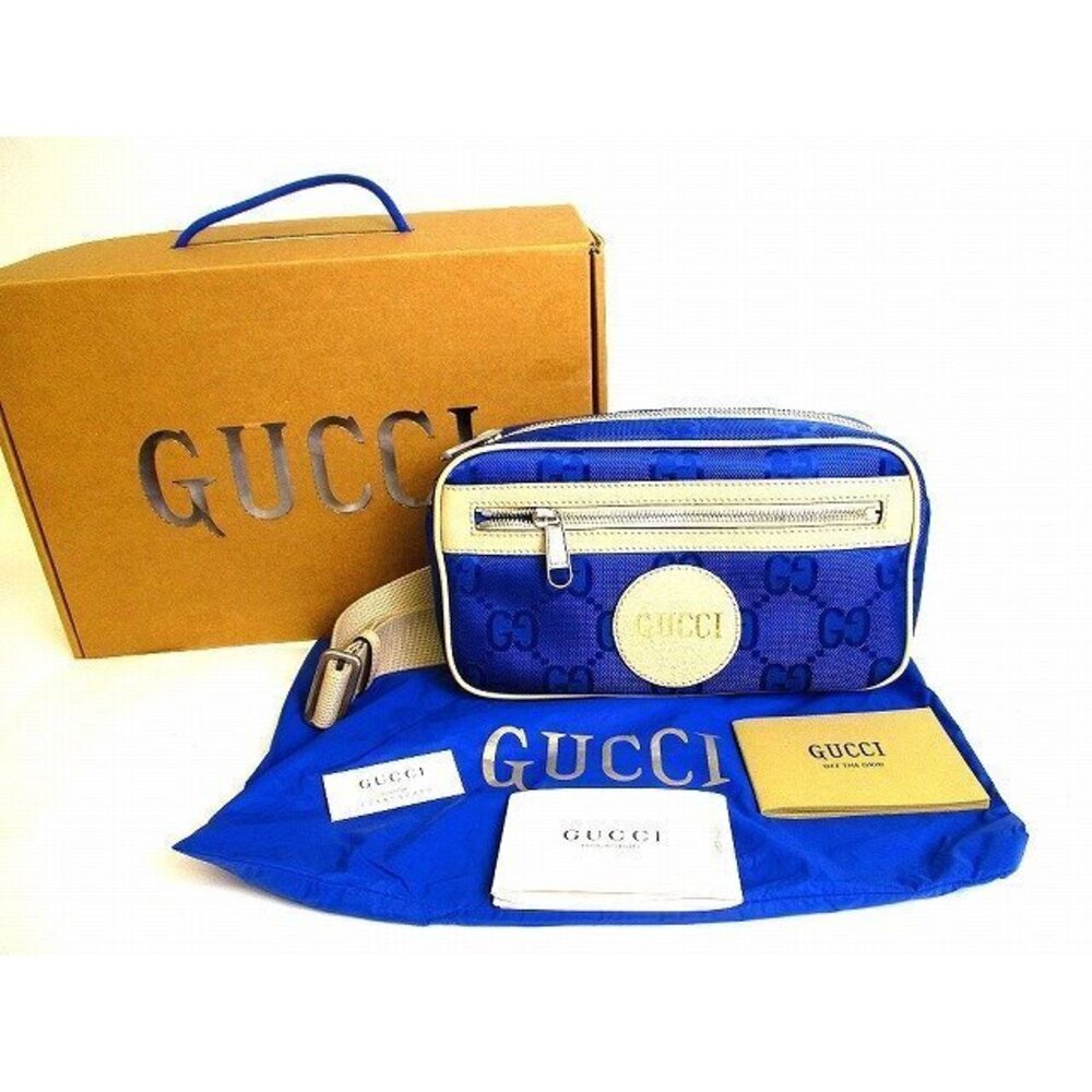 Gucci Beige The Grid GG Belt Bag Body